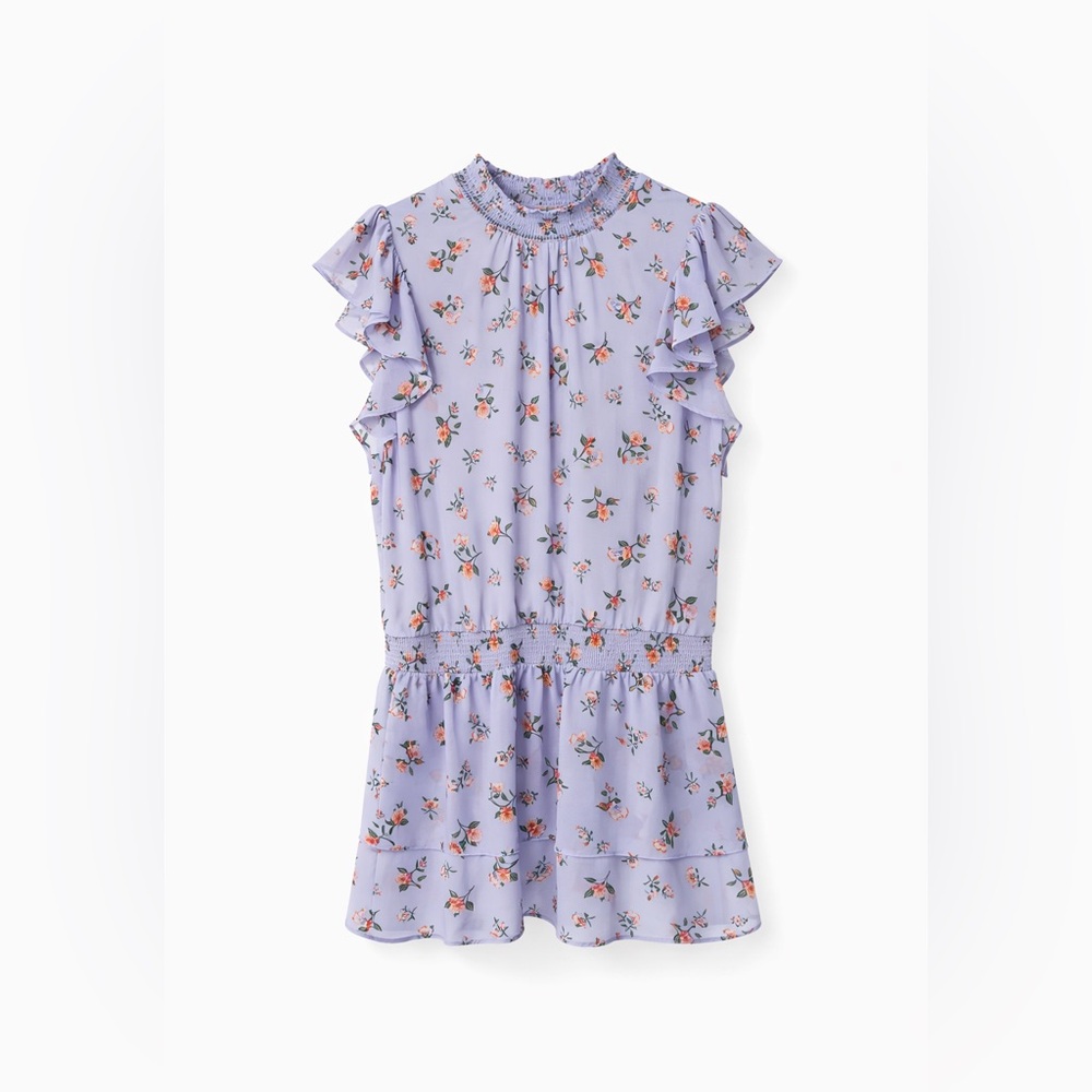 1. State Lavender Floral Mini Dress